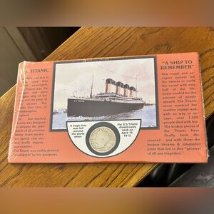 Titanic Commemorative Plaque with Coin
